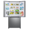 Pictures of Samsung 25 cu. ft. 33" Wide Standard Depth 3-Door French Door Smart Refrigerator in Stainless Steel with Beverage Center and Dual Ice 4SD416 - RF25C5551SR - Scratch & Dent (Minor) - Neu Appliance Outlet - Discount Appliance Outlet in Austin, Tx