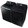Pictures of Samsung 4.7 cu. ft. Large Capacity Smart Top Load Washer with Active WaterJet in Brushed Black WA47CG3500AV - New in Box and Samsung Brushed Black 7.4 cu. ft. Smart Electric Dryer with Sensor Dry DVE47CG3500V - New in Box - Neu Appliance Outlet - Discount Appliance Outlet in Austin, Tx