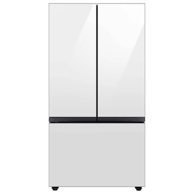 Samsung Bespoke Stainless Steel 3 Door French Door 30 Cu. Ft. Refrigerator with Beverage Center RF30BB660012 - Scratch & Dent (Minor)