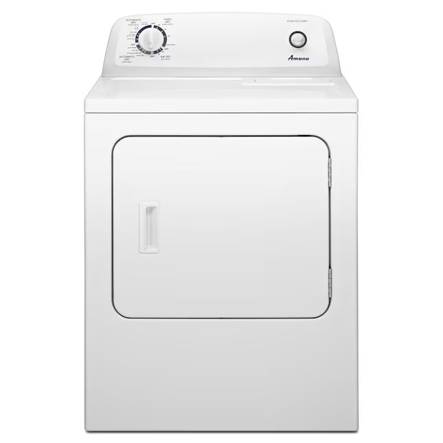 Amana 6.5 Cu. Ft. Electric Dryer with Wrinkle Shield Option and Automatic Dryness Control in White 22137SD373 - NED4655EW - Open Box