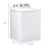 Pictures of Whirlpool 3.5 cu. ft. High Efficiency Top Load Washing Machine with Deep Water Wash WTW4816FW - Open Box and Whirlpool 7.0 cu. ft. Top Load Gas Dryer with AutoDry™ Drying System with Wrinkle Shield™ Option 16033 - WGD4950HW- Scratch & Dent (Minor) - Neu Appliance Outlet - Discount Appliance Outlet in Austin, Tx