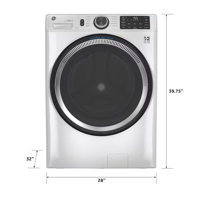GE ENERGY STAR 4.8 cu. ft. Capacity Smart Front Load Washer with UltraFresh Vent System with OdorBlock 05CR75 - GFW550SSNWW - Scratch & Dent (Minor)