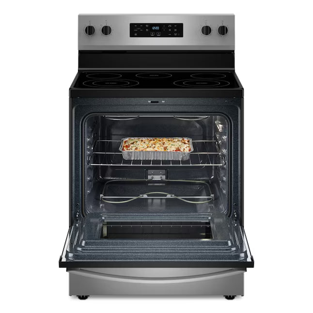 Whirlpool Electric Range with Steam Clean and No Preheat Mode in Fingerprint Resistant Stainless Steel 22133SD174 - WFES3330RZ - Scratch & Dent (Minor)