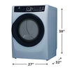 Pictures of Electrolux Glacier Blue 400 Series Electric 8.0 Cu. Ft. Dryer with Perfect Steam Option and Extended Tumble 22137SD379 - ELFE7437AG - Scratch & Dent (Minor) - Neu Appliance Outlet - Discount Appliance Outlet in Austin, Tx