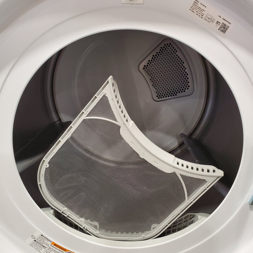 Pictures of LG 7.4 cu. ft. Ultra Large Capacity Front Load Gas Dryer in White 6SD100 - DLG3401W - Open Box - Neu Appliance Outlet - Discount Appliance Outlet in Austin, Tx