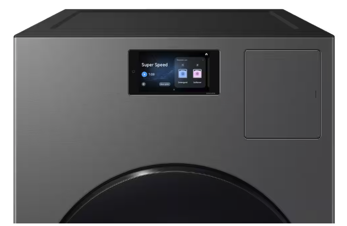 Samsung 5.3 cu. ft. Bespoke AI Laundry Vented Combo™ All-in-One Ultra Capacity Washer and Electric Dryer with AI Home in Dark Steel 22133SD185 - WD90F53AVS - Open Box