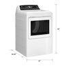 Pictures of GE® 7.4 cu. ft. Capacity Electric Dryer with Up To 120 ft. Venting and Sensor Dry GE9916 - GTD58EBSVWS - New In Box - Neu Appliance Outlet - Discount Appliance Outlet in Austin, Tx