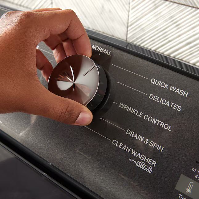 Whirlpool Volcano Black 5.2-5.3 Cu. Ft. Whirlpool® Top Load Washer with Removable Agitator and Deep Water Wash Option WTW6157PB - Scratch & Dent (Minor)