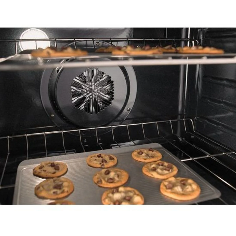 Whirlpool 6.7 cu. ft. 5 Burner Element Double Oven Electric Range with True Convection in Stainless Steel WGE745C0FS - Open Box