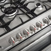 Pictures of Cosmo 36-in Deep Recessed 5-Burner Convection Oven Freestanding Dual Fuel Range in Stainless Steel 22133SD173 - F965 - Scratch & Dent (Minor) - Neu Appliance Outlet - Discount Appliance Outlet in Austin, Tx