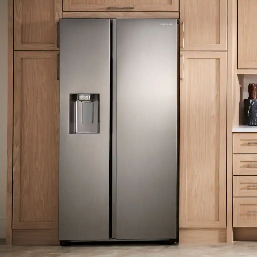 Samsung 36 in. 22 cu. ft. Counter Depth Smart Side by Side Refrigerator in Fingerprint-Resistant Stainless Steel RS22T5201SR - Scratch & Dent (Minor)