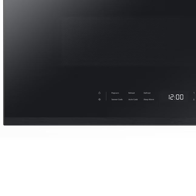Samsung Bespoke 2.1 Cu. Ft. Over-the-Range Microwave with Sensor Cooking and Edge to Edge Glass Display in Matte Black Steel ME21DG6500MTAA - New in Box