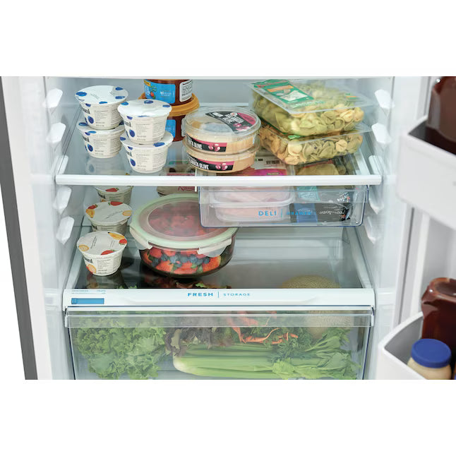 Frigidaire 27.6 in. 14 cu. ft. Top Freezer Refrigerator in Fingerprint-Resistant Stainless Look, ENERGY STAR FHT1425VV - New in Box