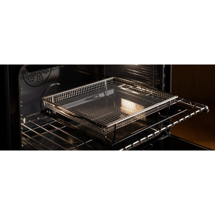 Bertazzoni 36 Inch Freestanding Dual Fuel Range with 6 Sealed Burners, 5.7 cu. ft. Capacity, Continuous Grates, Self-Cleaning, and 19000 BTU Power Burner HER366BCFEPXT - Open Box