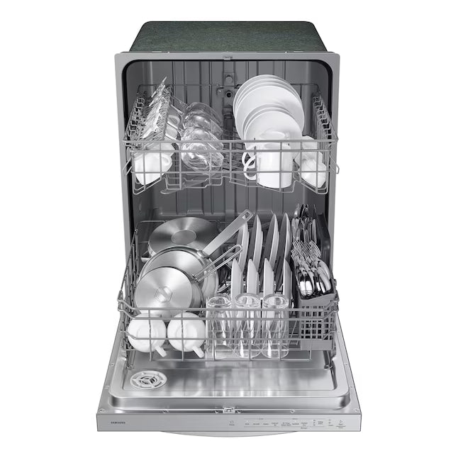 Samsung Top Control Built-In Hybrid Stainless Steel Tub Dishwasher with Height-Adjustable Rack, 53 dBA in Stainless Steel 22136SD250 - DW80CG4021SR - Scratch & Dent (Minor)