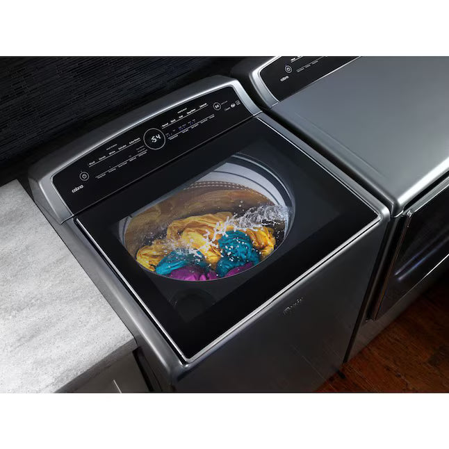 Whirlpool Chrome Shadow Top Load 5.3 Cu. Ft. Washer with Quiet Wash Sound Package WTW8500DC - Scratch &Dent (Minor)