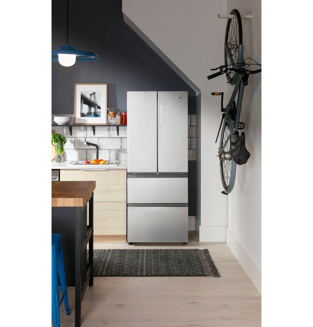 Pictures of Haier Fingerprint Resistant Stainless Steel 14.5 cu. ft. Counter Depth French Door Refrigerator with Quick Cool QJS15HYRFS - Open Box - Neu Appliance Outlet - Discount Appliance Outlet in Austin, Tx