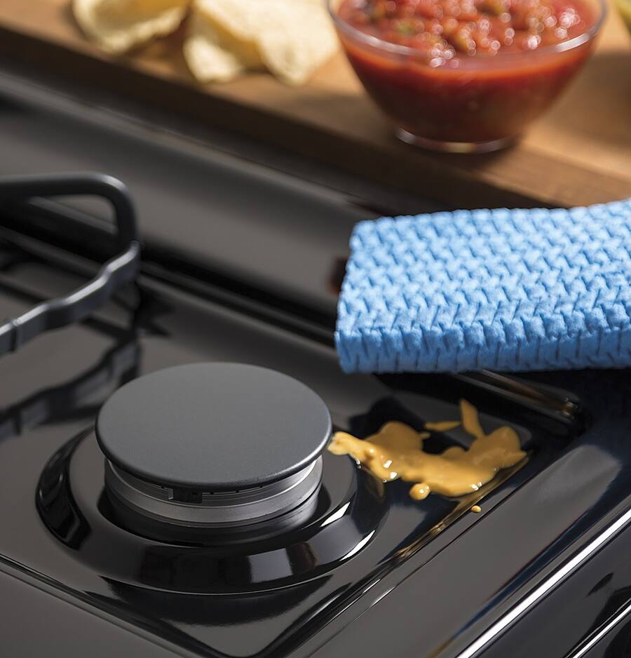 Pictures of GE® 30" Free-Standing Gas Range in Black GE9881 - JGBS60DEKBB - New In Box - Neu Appliance Outlet - Discount Appliance Outlet in Austin, Tx
