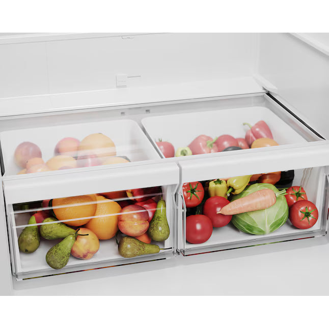 Midea 18.7 cu. ft. Garage Ready Bottom-Freezer Refrigerator in Stainless Steel 30134SD208 - MRB19B7AST - Scratch & Dent (Major)