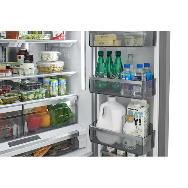 Frigidaire Professional Stainless Steel Counter Depth 3 Door French Door 23 Cu. Ft. Refrigerator with Adjustable Temperature Drawer and CrispSeal Plus Crispers 31132SD85 - PRFG2383AFC - Scratch and Dent (Minor)