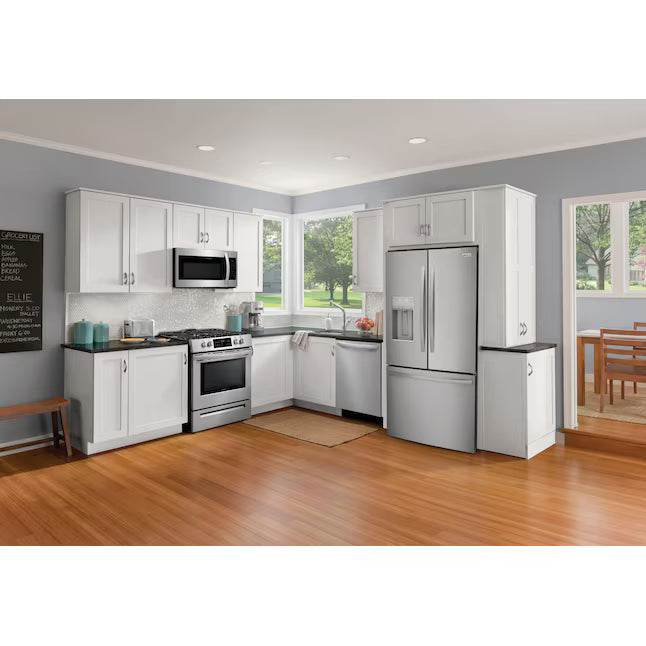 Frigidaire 27.8 cu. ft. 3 Door French Door Refrigerator with Exterior Water and Ice Dispenser 22136SD341 - FRFS2823AS - Scratch & Dent (Moderate)
