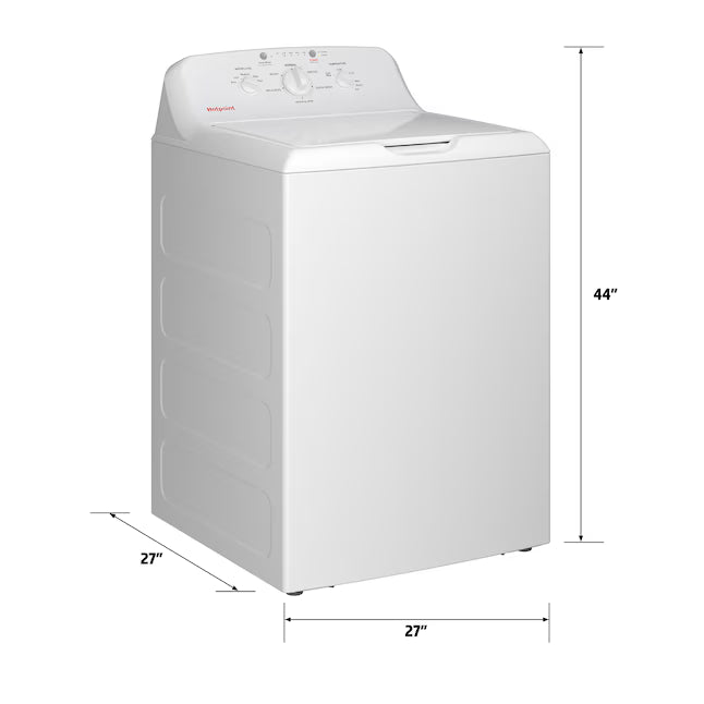 Hotpoint® 4.0 cu. ft. Capacity Washer with Cold Plus and Water Level Control 251310SD908 - HTW265ASWWW - Open Box