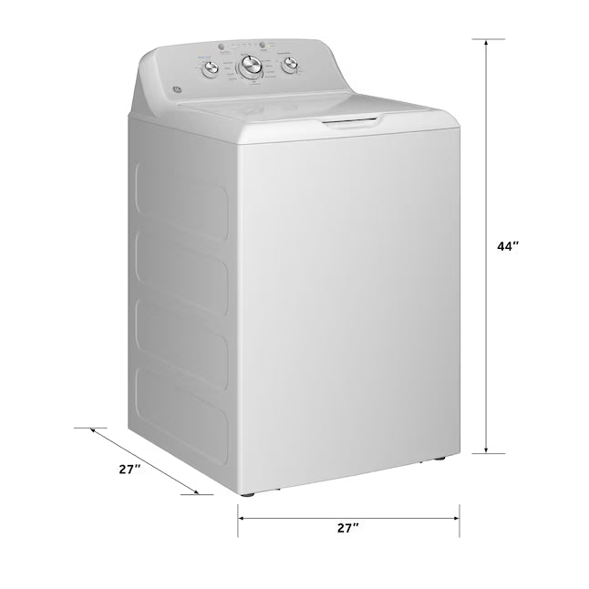 GE® 4.3 cu. ft. Capacity Washer with Stainless Steel Basket, Cold Plus and Water Level Control GE9905 - GTW385ASWWS - New in Box