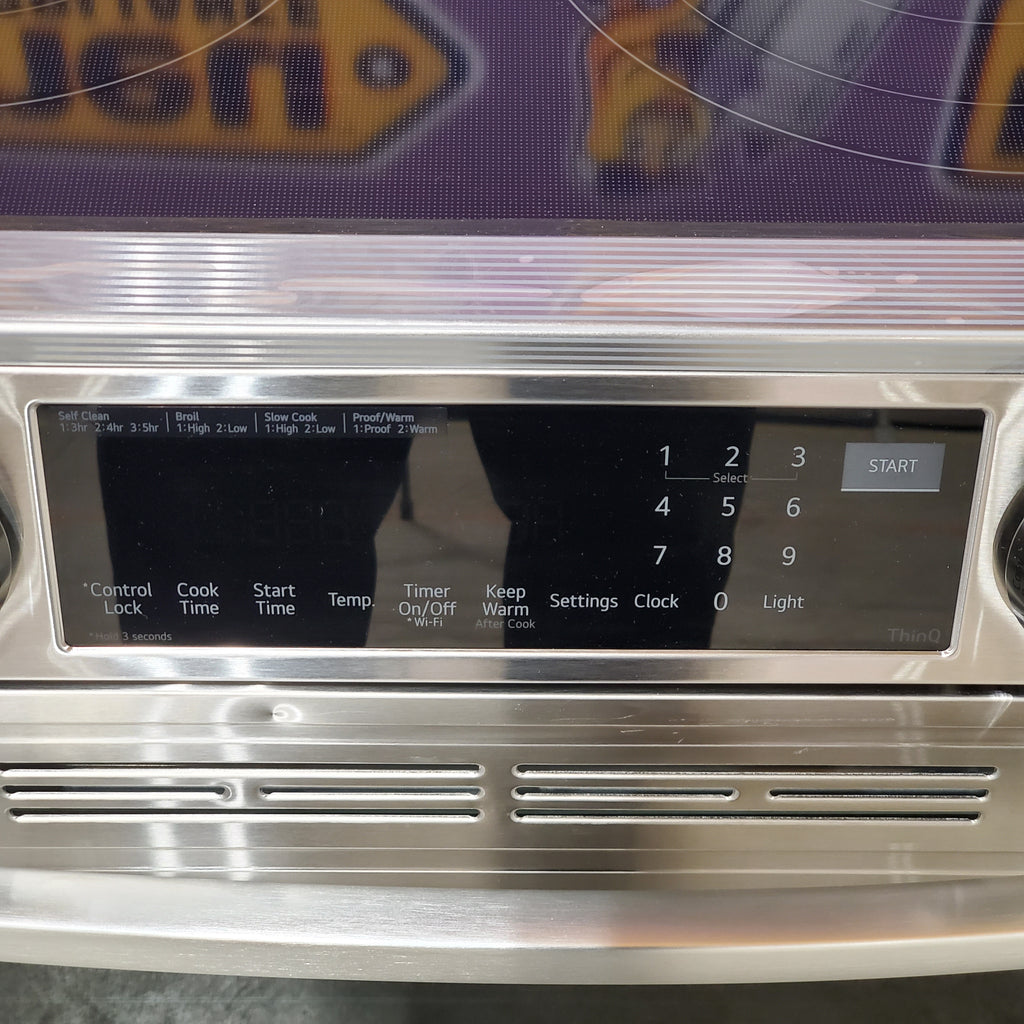 LG 6.3 cu. ft. Smart Wi-Fi Enabled ProBake Convection® InstaView® Electric Slide-In Range with Air Fry 3SD854 - LSEL6335FE - Scratch & Dent (Minor)