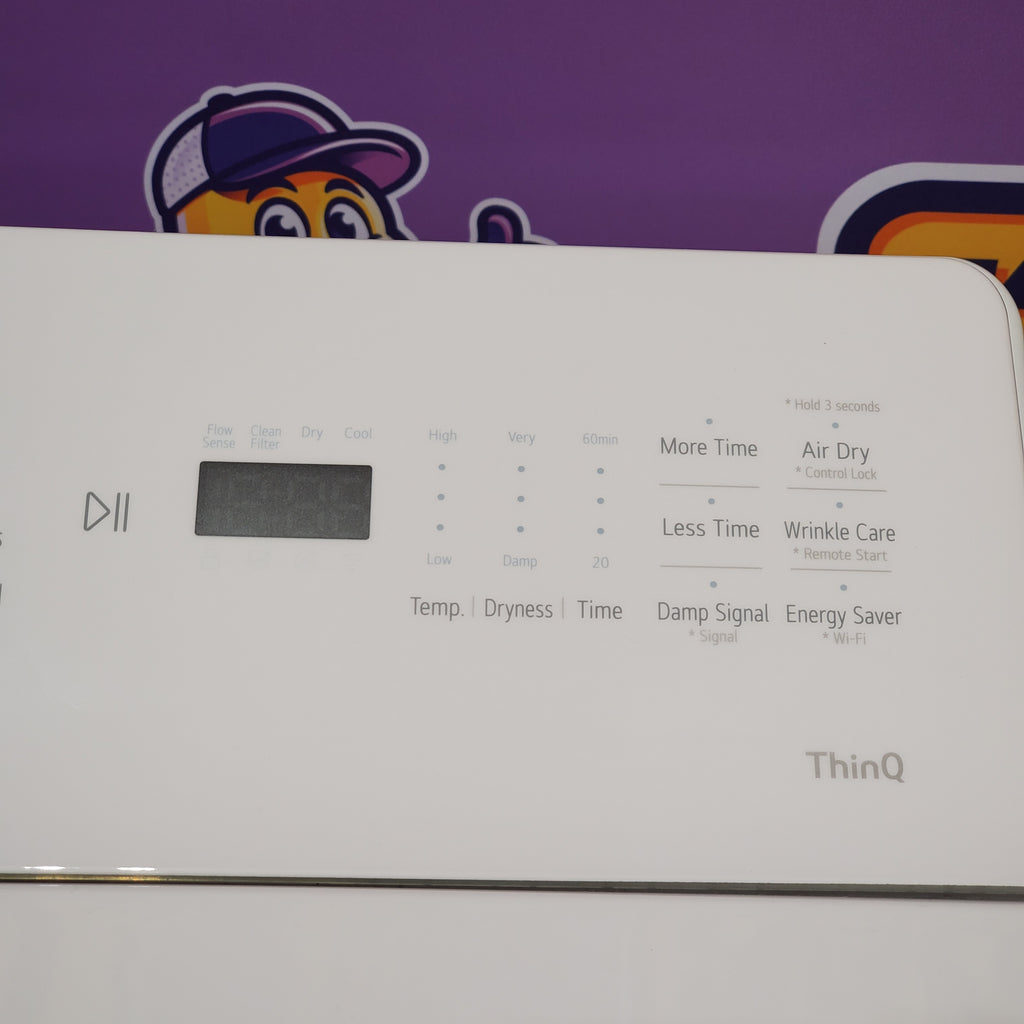 Pictures of LG 7.3 cu. ft. Ultra Large Capacity Rear Control Electric Dryer with AI Sensing and ThinQ® Smart Features 6SD37 - DLE8200W - Open Box - Neu Appliance Outlet - Discount Appliance Outlet in Austin, Tx