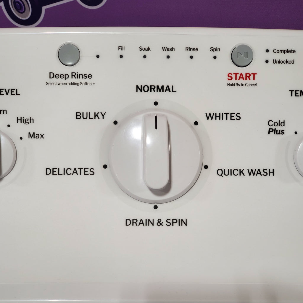 Pictures of Hotpoint® 4.0 cu. ft. Capacity Washer with Cold Plus and Water Level Control HTW265ASWWW - Scratch & Dent (Moderate) and Hotpoint® 6.2 cu. ft. vented Electric Dryer with Auto Dry 16102 - HTX26EASWWW - Scratch & Dent (Moderate) - Neu Appliance Outlet - Discount Appliance Outlet in Austin, Tx