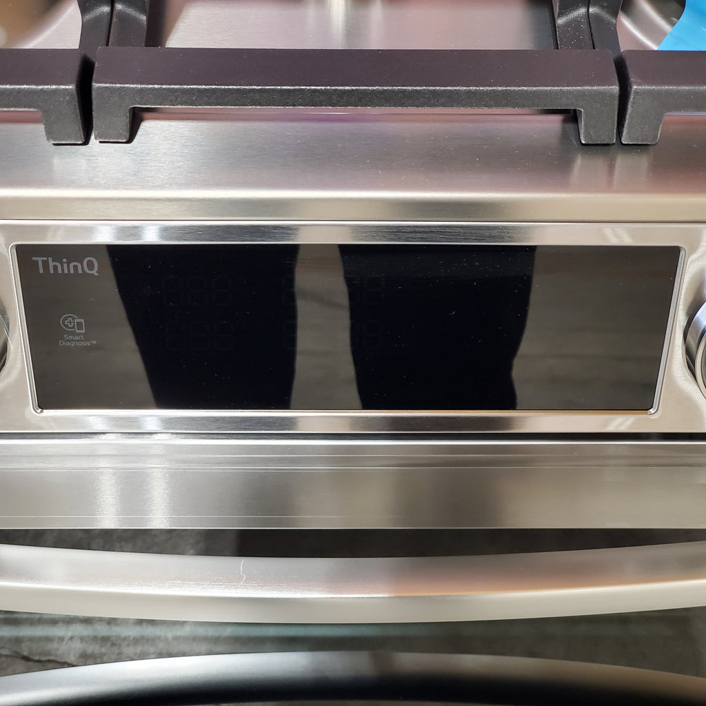 LG 6.9 cu. ft. Smart Gas Double Oven Slide-in Range with InstaView®, ProBake® Convection, Air Fry, and Air Sous Vide 3SD906 - LTGL6937F - Open Box