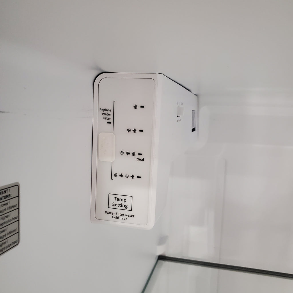 Whirlpool 24 cu ft Capacity Side By Side Refrigerator with Ice and Water Dispenser in Fingerprint Resistant Stainless Steel 24SD46 - WRS315SDHZ - Scratch & Dent (Minor)