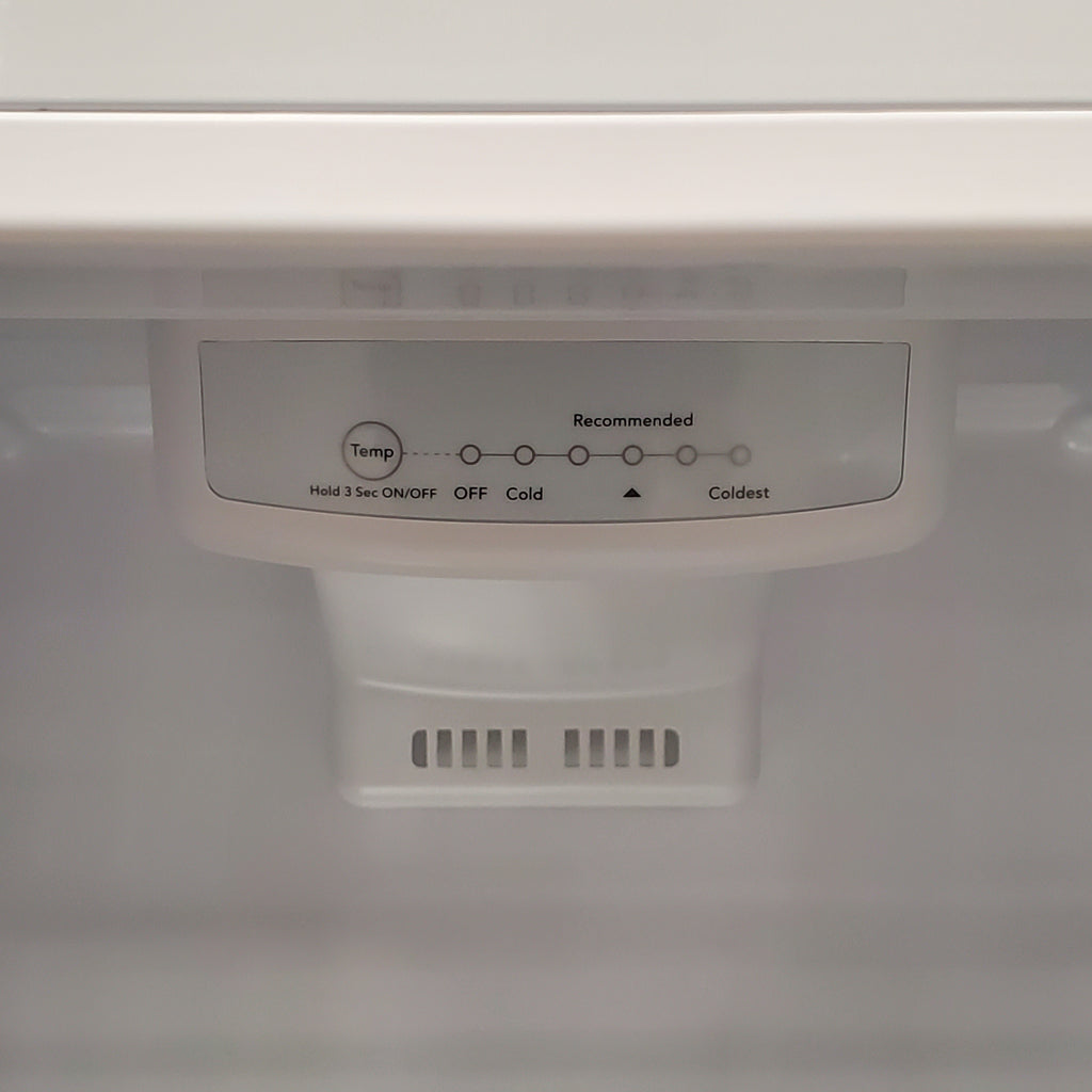 Frigidaire Top Freezer 18 Cu. Ft. Capacity Refrigerator with Spacious Interior Storage and Bright LED Lighting in White 3SD1058 - FFHT1822UW - Scratch and Dent (Minor)