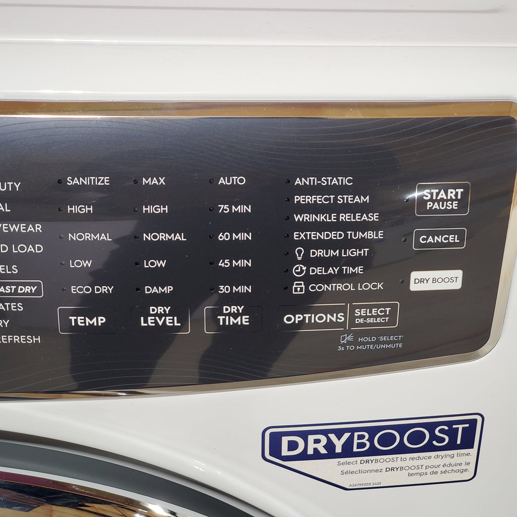 Pictures of Electrolux 8.0 Cu. Ft. 500 Series Electric Dryer 20SD155 - ELFE7537AW - Scratch & Dent (Minor) - Neu Appliance Outlet - Discount Appliance Outlet in Austin, Tx