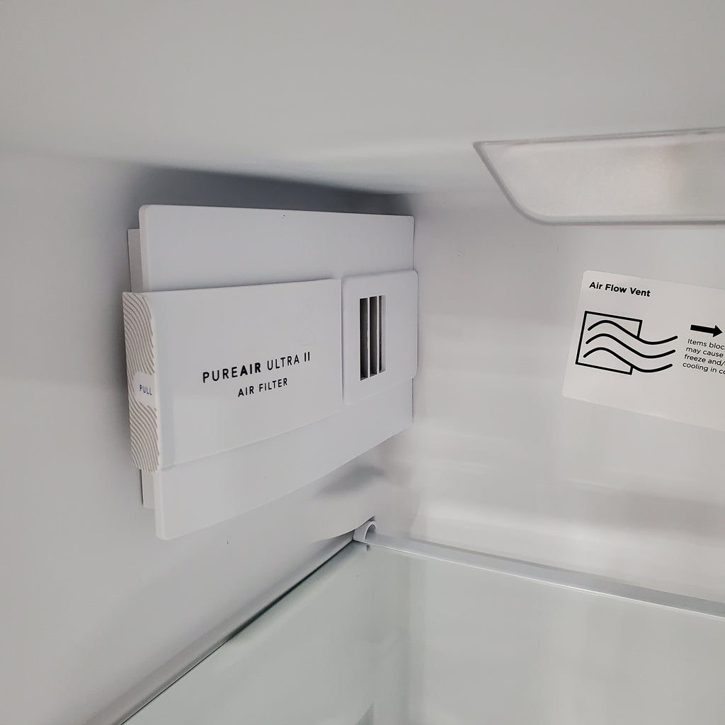 Frigidaire 25.6 cu. ft. Side by Side Refrigerator in White with Exterior Ice and Water Dispenser 26SD009 - FRSS2623AW - Scratch & Dent (Minor)