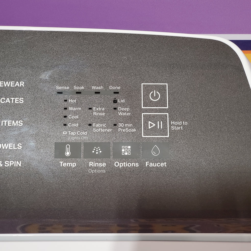 Whirlpool 4.6 Cu. Ft. Top Load Impeller Washer with Built-in Faucet 24SD20 - WTW5020SW  - Scratch & Dent (Minor)