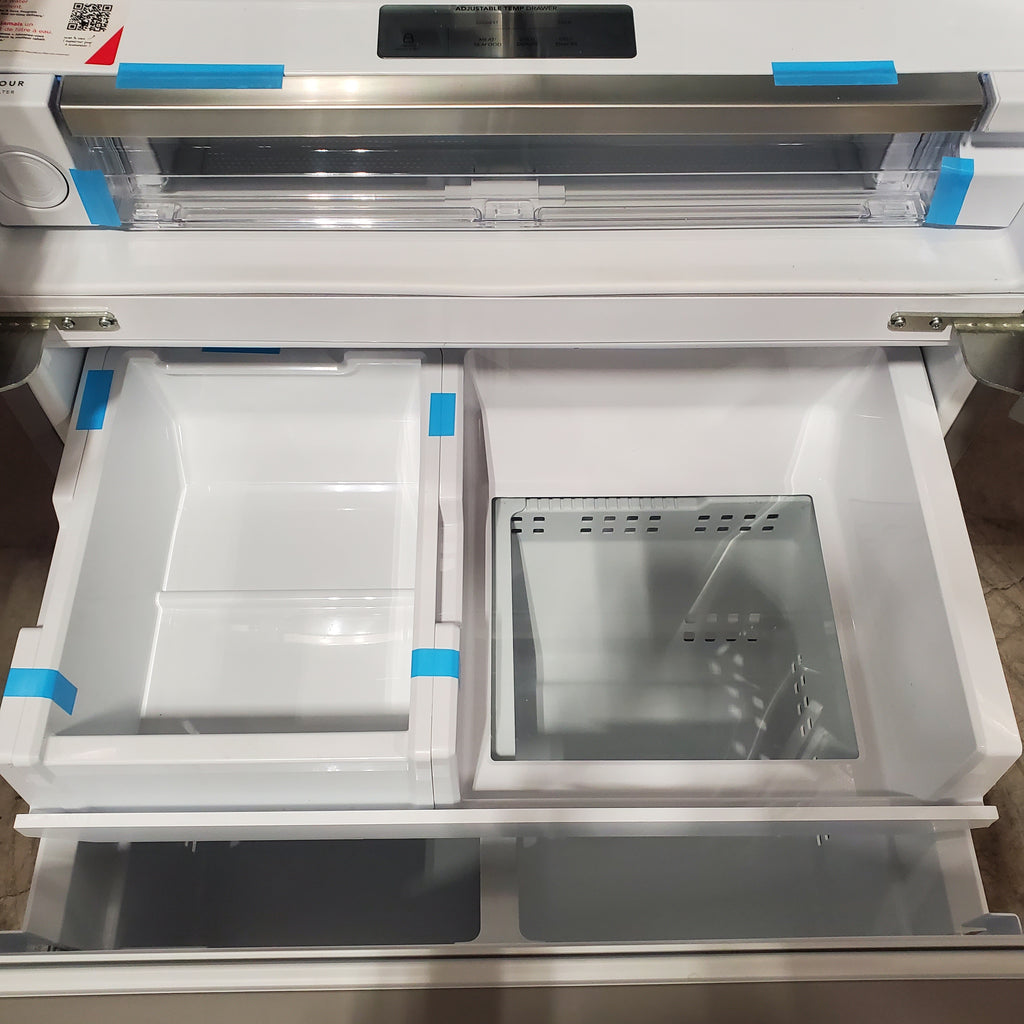 Pictures of Frigidaire 27.8-cu ft ENERGY STAR French Door Refrigerator with Dual Ice Maker in Fingerprint Resistant Stainless Steel 3SD1059 - GRFS2853AF - Scratch & Dent (Moderate) - Neu Appliance Outlet - Discount Appliance Outlet in Austin, Tx