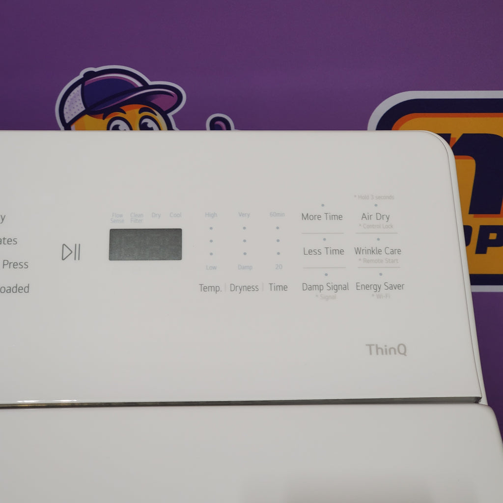 LG 7.3 cu. ft. Ultra Large Capacity Rear Control Gas Dryer with AI Sensing and ThinQ® Smart Features 25SD101 - DLG8201W - Scratch & Dent (Minor)