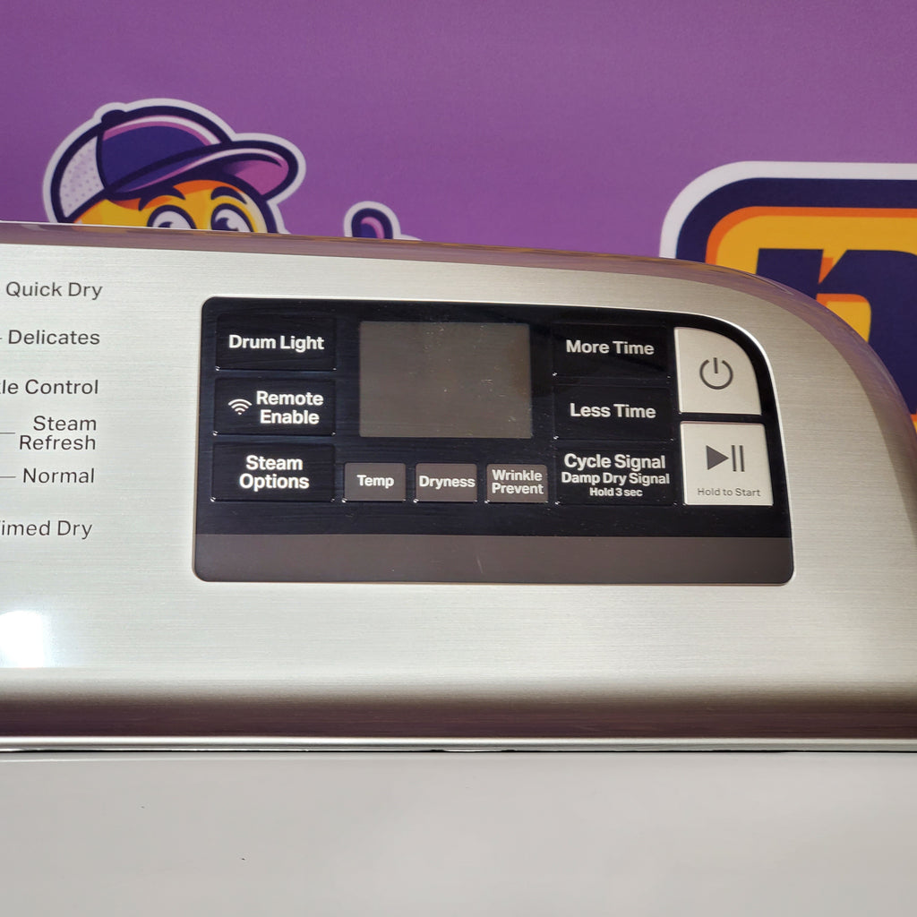 Pictures of Maytag Smart Top Load Electric 7.4 Cu. Ft. Steam Dryer with Extra Power and Advanced Moisture Sensing 6SD054 - MED7230HW - Open Box - Neu Appliance Outlet - Discount Appliance Outlet in Austin, Tx