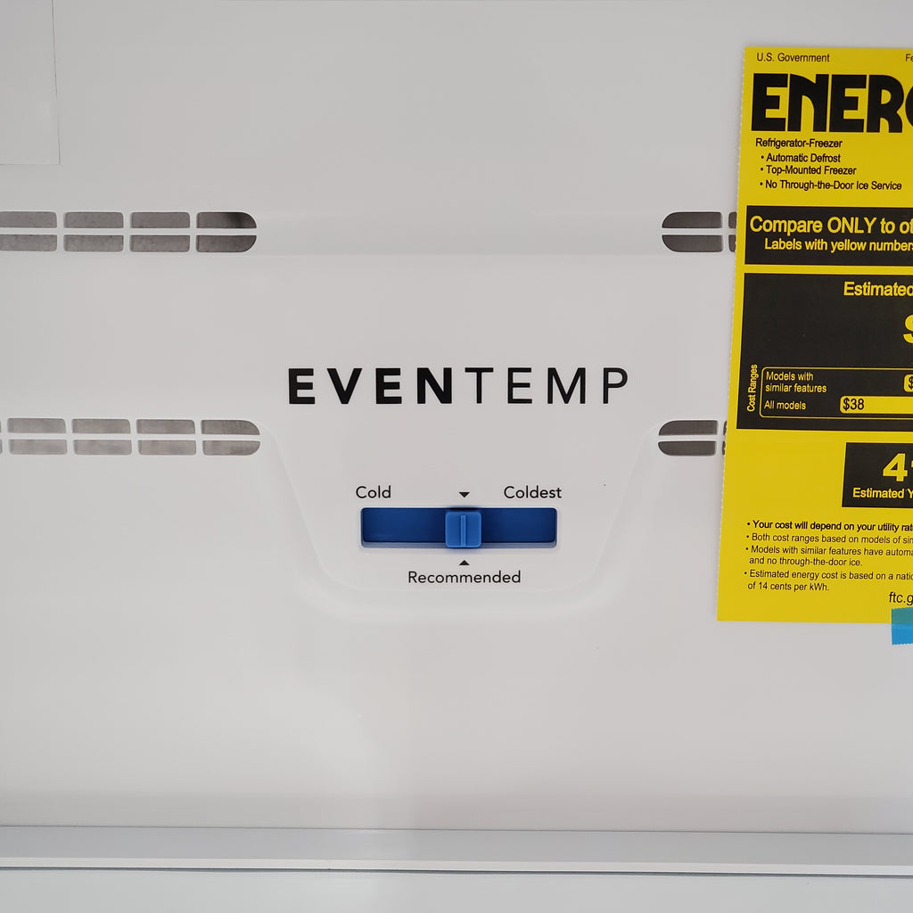 Frigidaire 30" Wide Garage Ready Top Freezer 18 Cu. Ft. Refrigerator with EvenTemp Cooling System and Spacious Interior Storage in White 24SD45 - FFTR1814WW - Scratch & Dent (Minor)