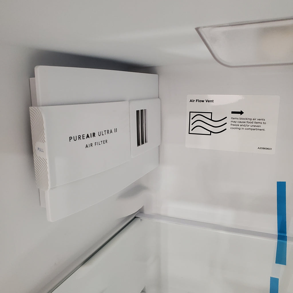 Pictures of Frigidaire 25.6-cu ft ENERGY STAR Side-by-Side Refrigerator with Ice Maker in Fingerprint Resistant Stainless Steel 22SD031 - FRSS26L3AF - Scratch & Dent (Minor) - Neu Appliance Outlet - Discount Appliance Outlet in Austin, Tx