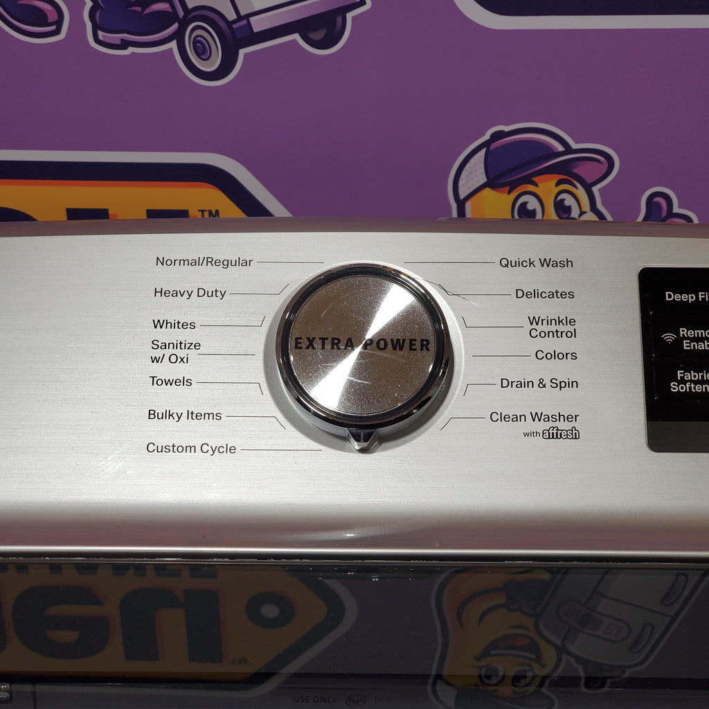 Pictures of Maytag Smart Top Load 5.2 Cu. Ft. Washer with Extra Power Button in White 1CR4058 - MVW7230HW - Certified Refurbished - Neu Appliance Outlet - Discount Appliance Outlet in Austin, Tx