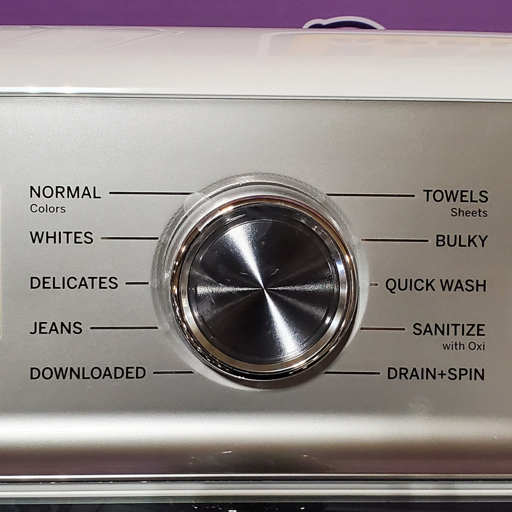 GE Profile 5.0 cu. ft. High-Efficiency ENERGY STAR Smart Top Load Washer in White with Microban Technology 24SD26 - PTW600BSRWS - Scratch & Dent (Minor)