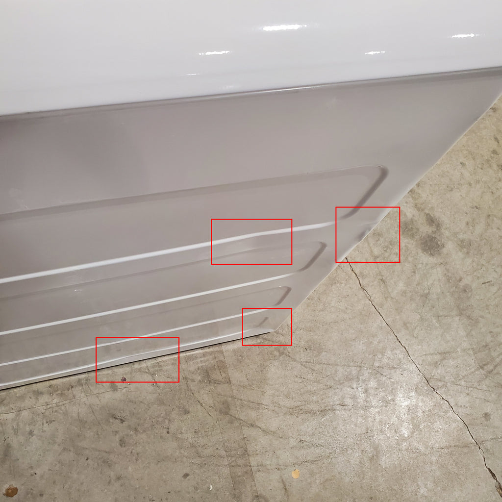 Pictures of Hotpoint® 4.0 cu. ft. Capacity Washer with Cold Plus and Water Level Control HTW265ASWWW - Scratch & Dent (Moderate) and Hotpoint® 6.2 cu. ft. vented Electric Dryer with Auto Dry 16101 - HTX26EASWWW - Scratch & Dent (Minor) - Neu Appliance Outlet - Discount Appliance Outlet in Austin, Tx