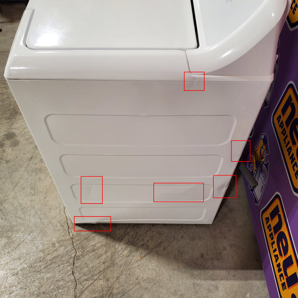 Pictures of Hotpoint White Top Load 3.8 Cu. Ft. Washer with Stainless Steel Basket and Heavy Duty Agitator 1CR02139 - HTW240ASKWS - Certified Refurbished - Neu Appliance Outlet - Discount Appliance Outlet in Austin, Tx