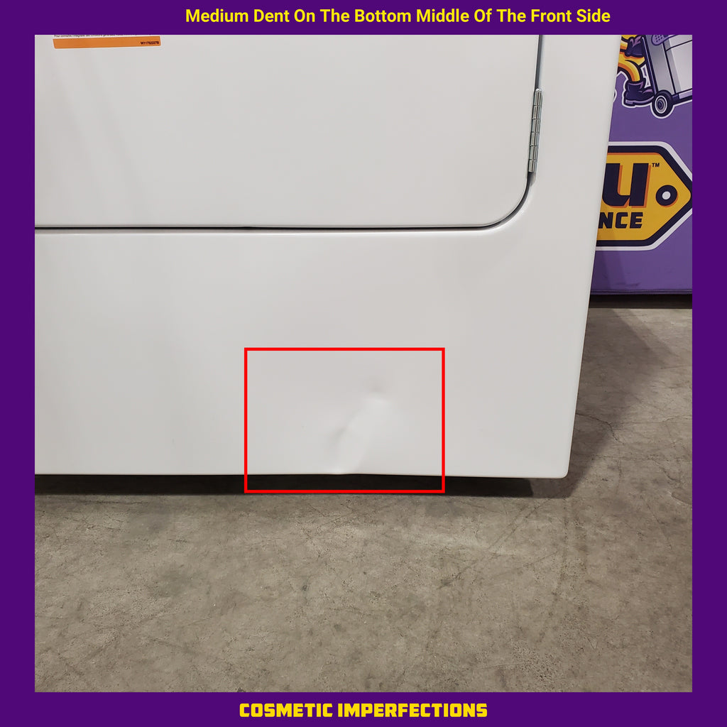 Pictures of Maytag 7.0 cu ft Electric Dryer with Moisture Sensing and Quick Dry Cycle 30131SD15 - MED6200KW - Scratch & Dent (Moderate) - Neu Appliance Outlet - Discount Appliance Outlet in Austin, Tx
