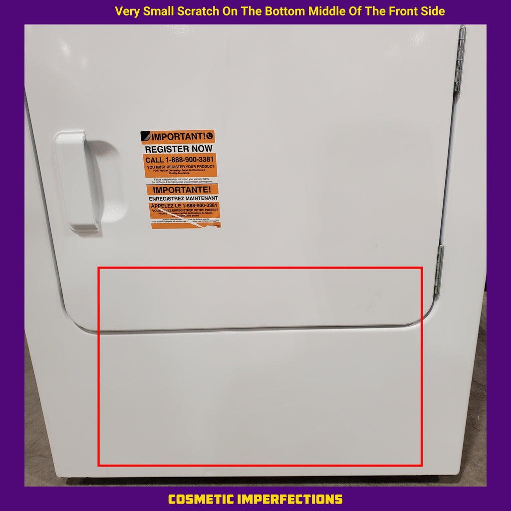 Pictures of Maytag 7.0 cu ft Electric Dryer with Moisture Sensing and Quick Dry Cycle 30131SD5 - MED6200KW - Scratch & Dent (Minor) - Neu Appliance Outlet - Discount Appliance Outlet in Austin, Tx