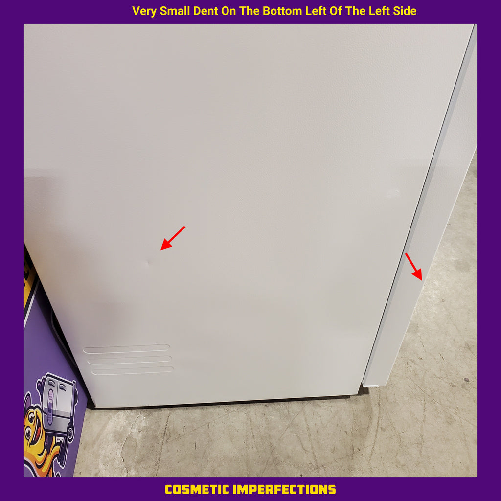 Pictures of Vissani 18 cu. ft. Top Freezer Refrigerator in White with Adjustable Temperature Controls 25SD040 - MDTF18WHR - Scratch & Dent (Moderate) - Neu Appliance Outlet - Discount Appliance Outlet in Austin, Tx