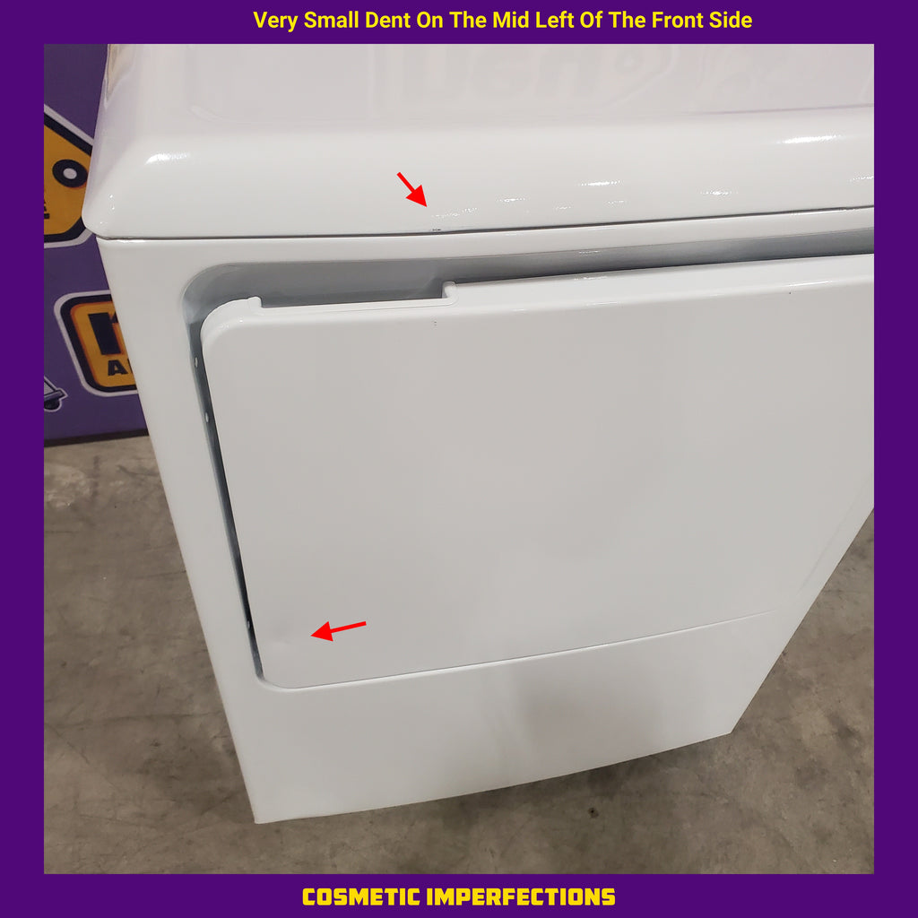 Pictures of Hotpoint 6.2 cu. ft. Capacity Electric Dryer with Up To 120 ft. Venting and Shallow Depth 25SD121 - HTX26EASWWW - Scratch & Dent (Minor) - Neu Appliance Outlet - Discount Appliance Outlet in Austin, Tx