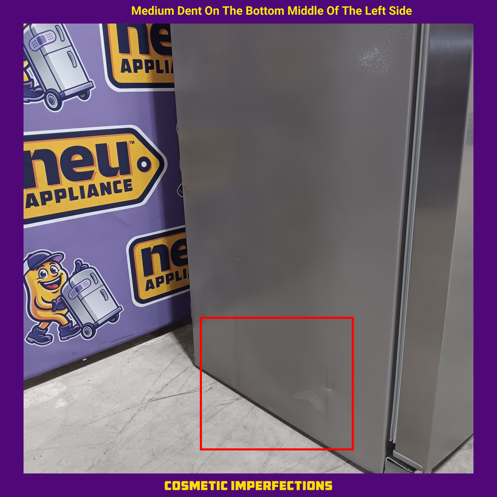 Pictures of Frigidaire 22.3-cu ft Counter-depth Side-by-Side Refrigerator with Ice Maker (Fingerprint Resistant Stainless Steel) ENERGY STAR 20231SD256 - GRSC2352AF - Scratch & Dent (Moderate) - Neu Appliance Outlet - Discount Appliance Outlet in Austin, Tx